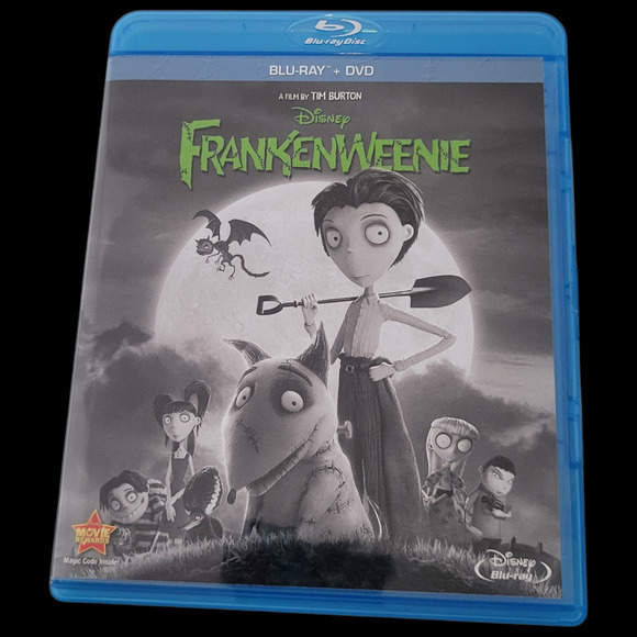 Frankenweenie Disney Movie Club Blu-ray DVD Set Tim Burton Gothic Animation - Picture 1 of 4